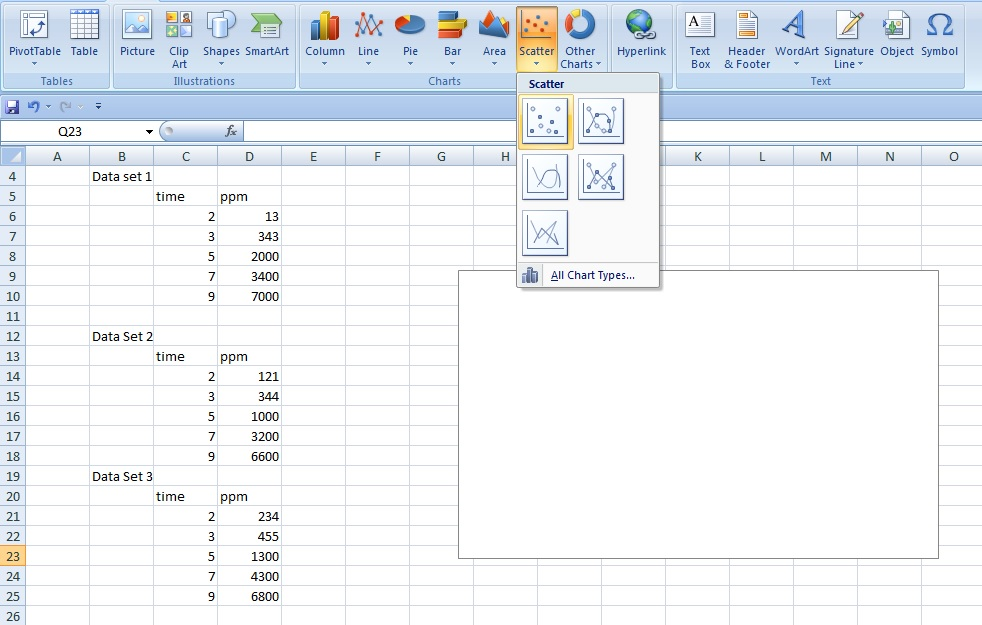 how to plot a graph in excel with 2 variables